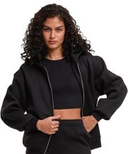 Women's loose fit zip hoodie