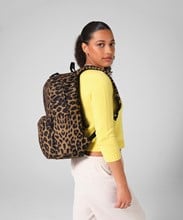 Leopard print backpack