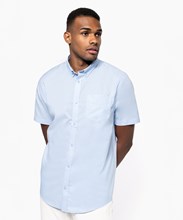 Short-sleeved easycare Oxford shirt