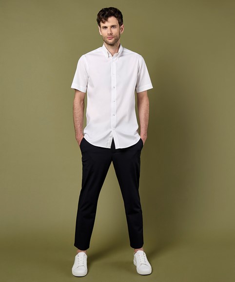 Premium Oxford shirt short-sleeved (tailored fit)