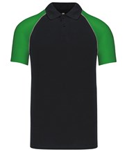 Polo base ball manche courtes