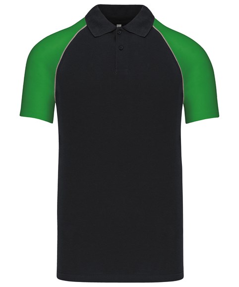 Polo baseball contrast polo shirt