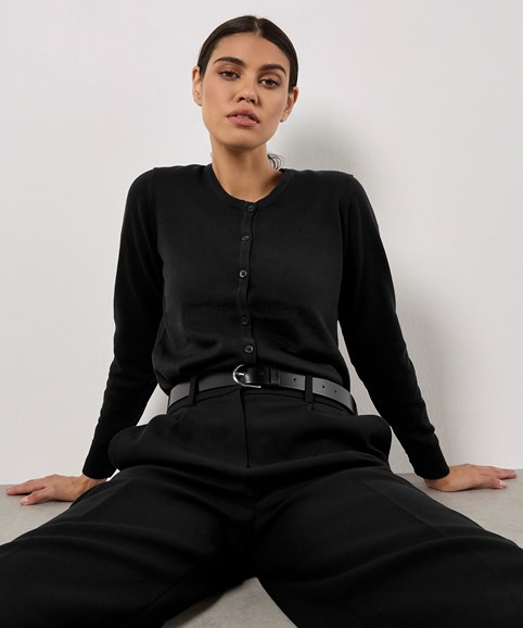 Women's Arundel crew neck cardigan long sleeve (classic fit)