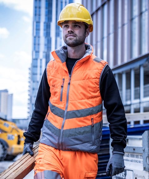 Hi-vis 2-tone thermal bodywarmer