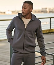 Athletic hooded full-zip sweatshirt (5706)