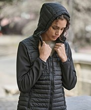 Women's hooded crossover jacket (9629)