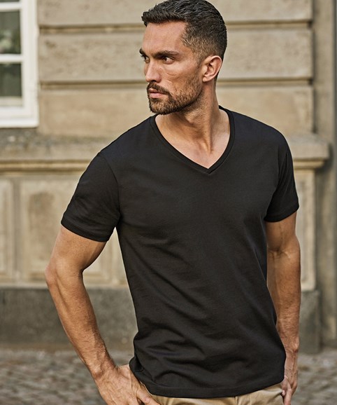 Fashion v-neck Sof tee (8006)