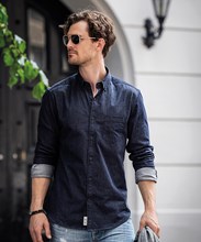 Torrance denim slim fit shirt