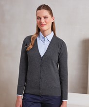 Women's button-through knitted cardigan