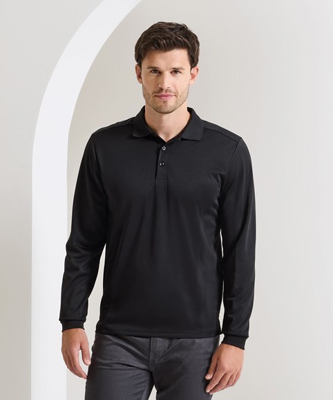 Long sleeve Coolchecker® piqué polo