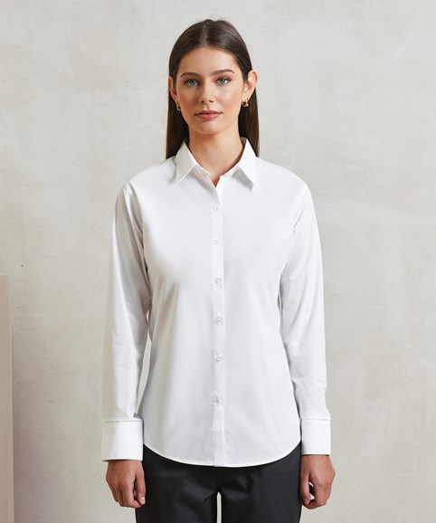 Women's supreme poplin long sleeve shirt