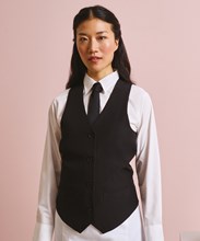 Women's lined polyester waistcoat