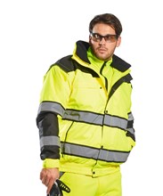 Veste d’aviateur classique de haute visibilité (C466) EN471 CLASSE 3:2. EN343 Classe 3:1.