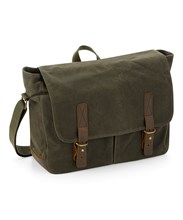 Heritage waxed canvas messenger
