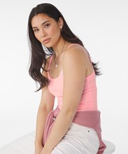 Débardeur femme à micro fines côtes