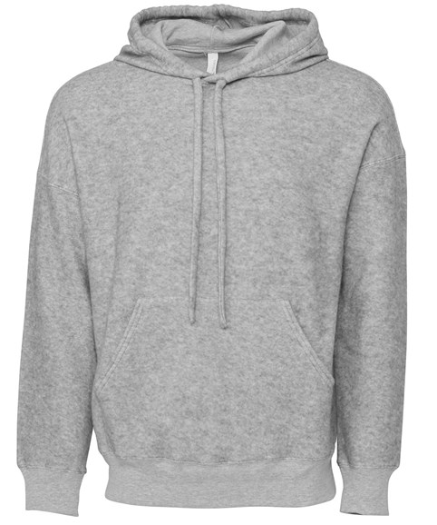 Unisex sueded fleece pullover hoodie