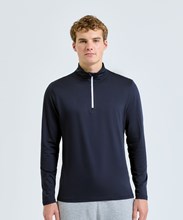 TriDri® recycled long sleeve brushed back ¼ zip top