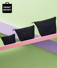 Recycled luxe canvas accessory bag