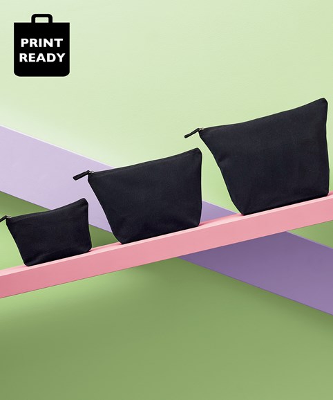 Recycled luxe canvas accessory bag