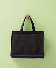 Recycled premium canvas stand-up shopper