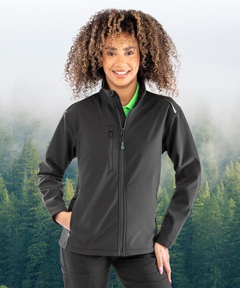 Women's recycled 3-layer printable softshell jacket