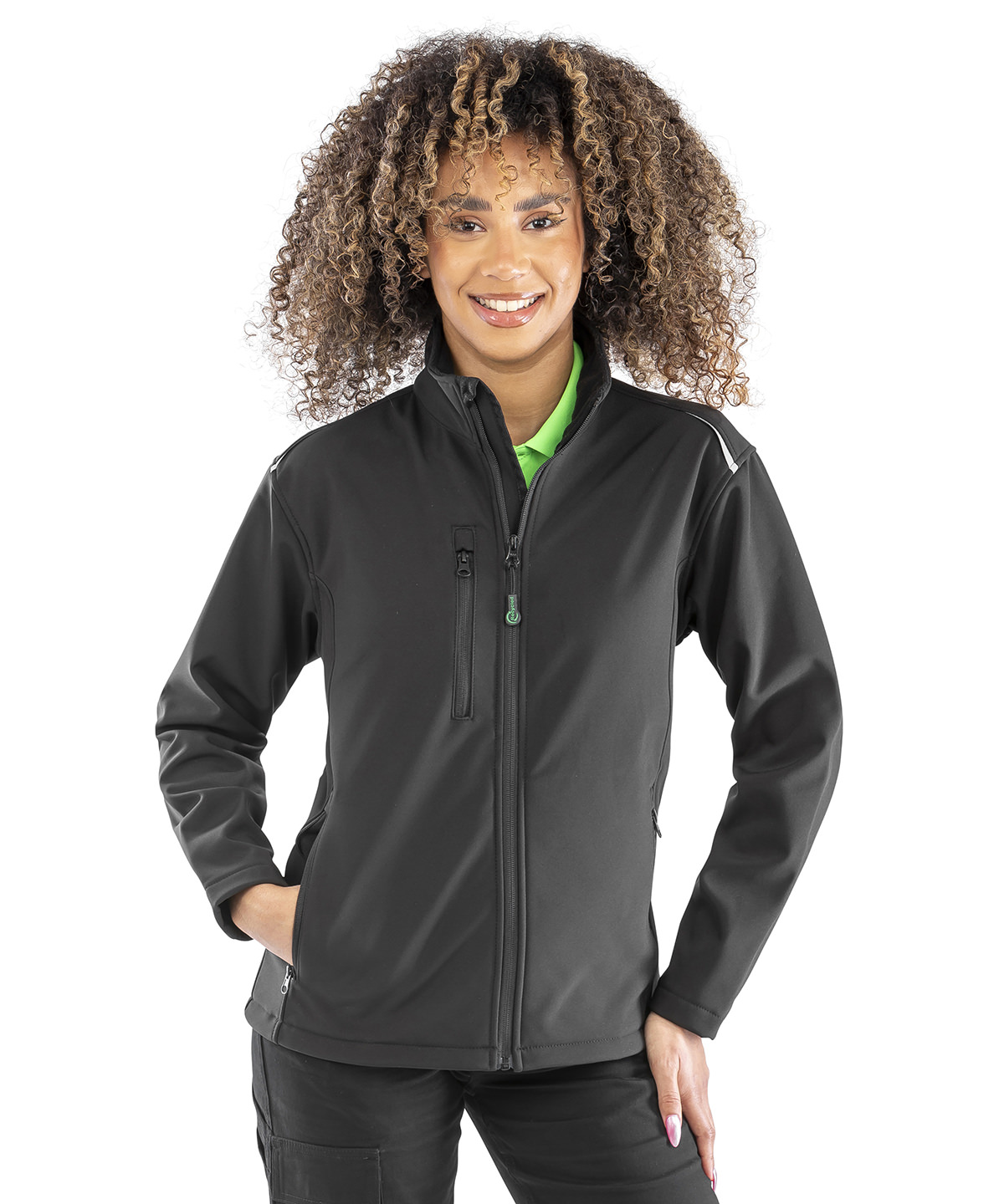 Women's recycled 3-layer printable softshell jacket