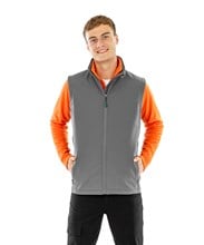 Men's recycled 2-layer Printable Softshell Bodywarmer