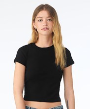 T-shirt femme micro-côte style bébé