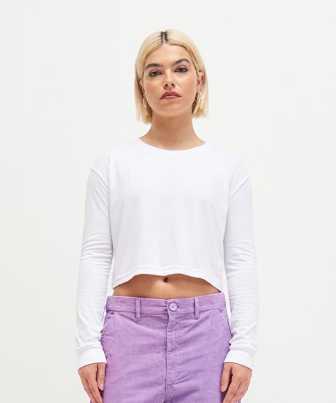 Women's long sleeve cropped T