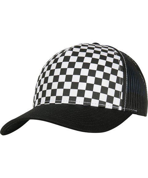 Checkerboard retro trucker (6506CB)