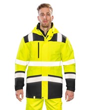Veste Soft Shell imperméable et imprimable haute visibilité