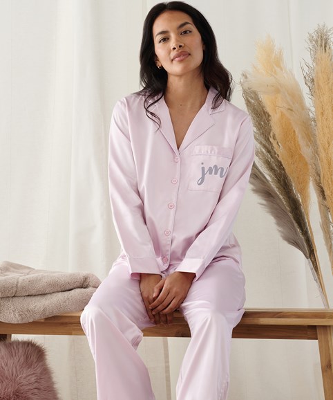 Women's satin long pyjamas 