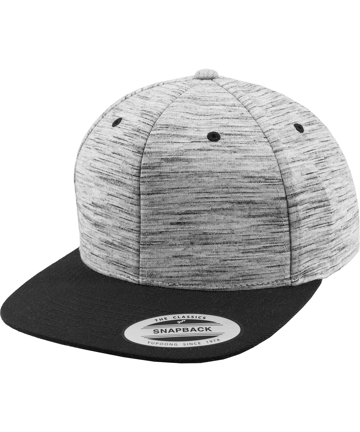 YP088 | Stripes melange crown snapback (6089SC)