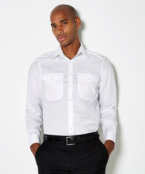 Pilot shirt long-sleeved (tailored fit)