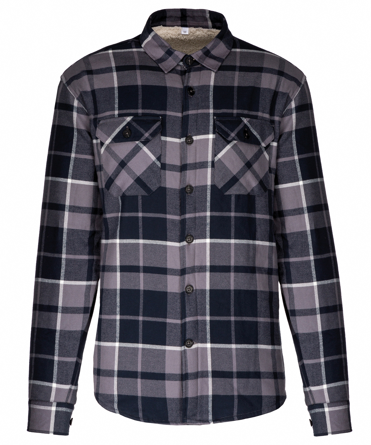 HILARY - Checkered Jacket with Sherpa Lining