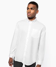 Long-sleeved easycare Oxford shirt