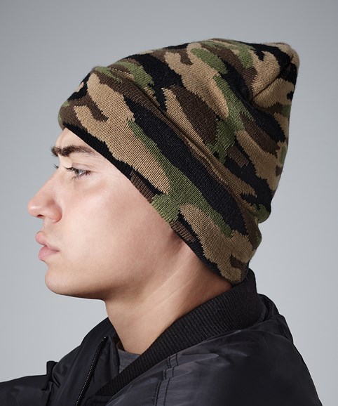 Camo cuffed beanie