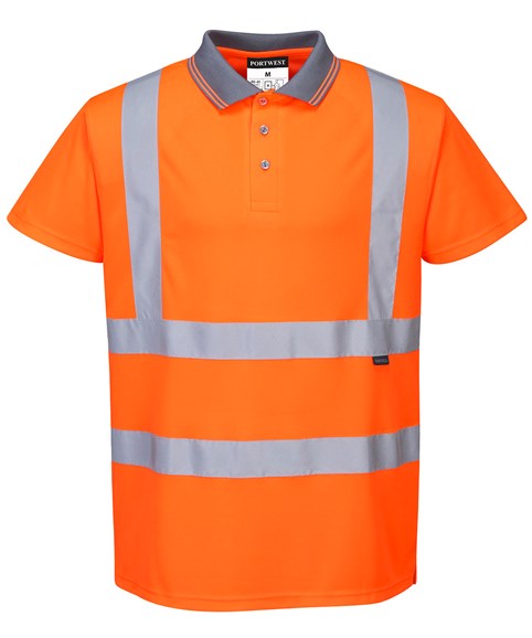 Hi-vis short sleeved polo (S477/RT22)