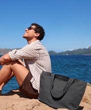 Garment-dyed shopper