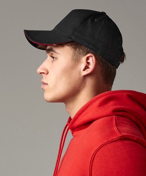 EarthAware® classic organic cotton 5-panel cap - sandwich peak