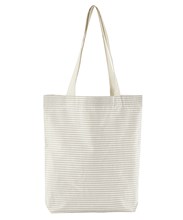 Striped organic cotton tote