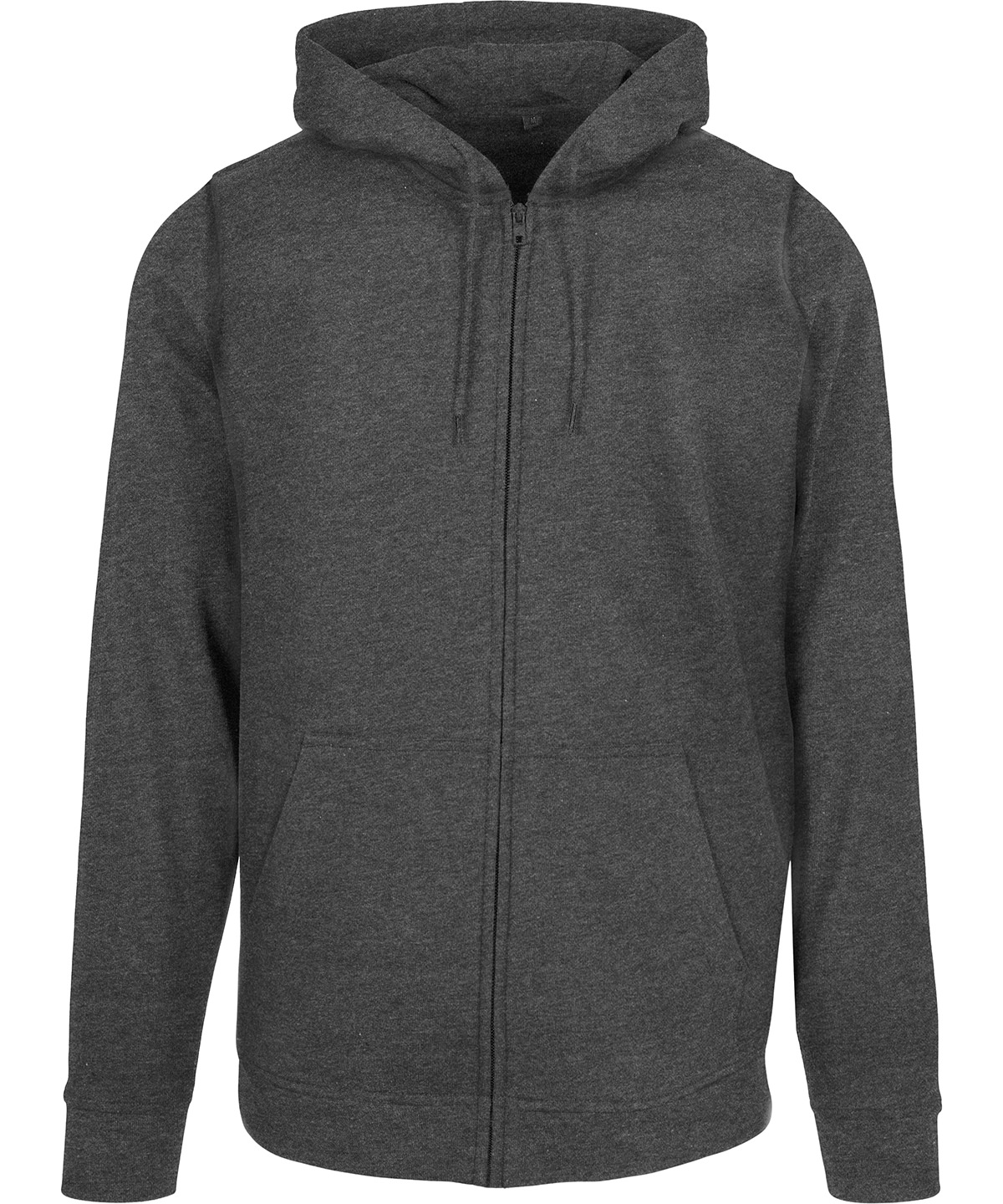 Comfy And Cute Slim Zip Front Hoodie Charcoal
