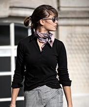 Women's Carlington deluxe long sleeve polo