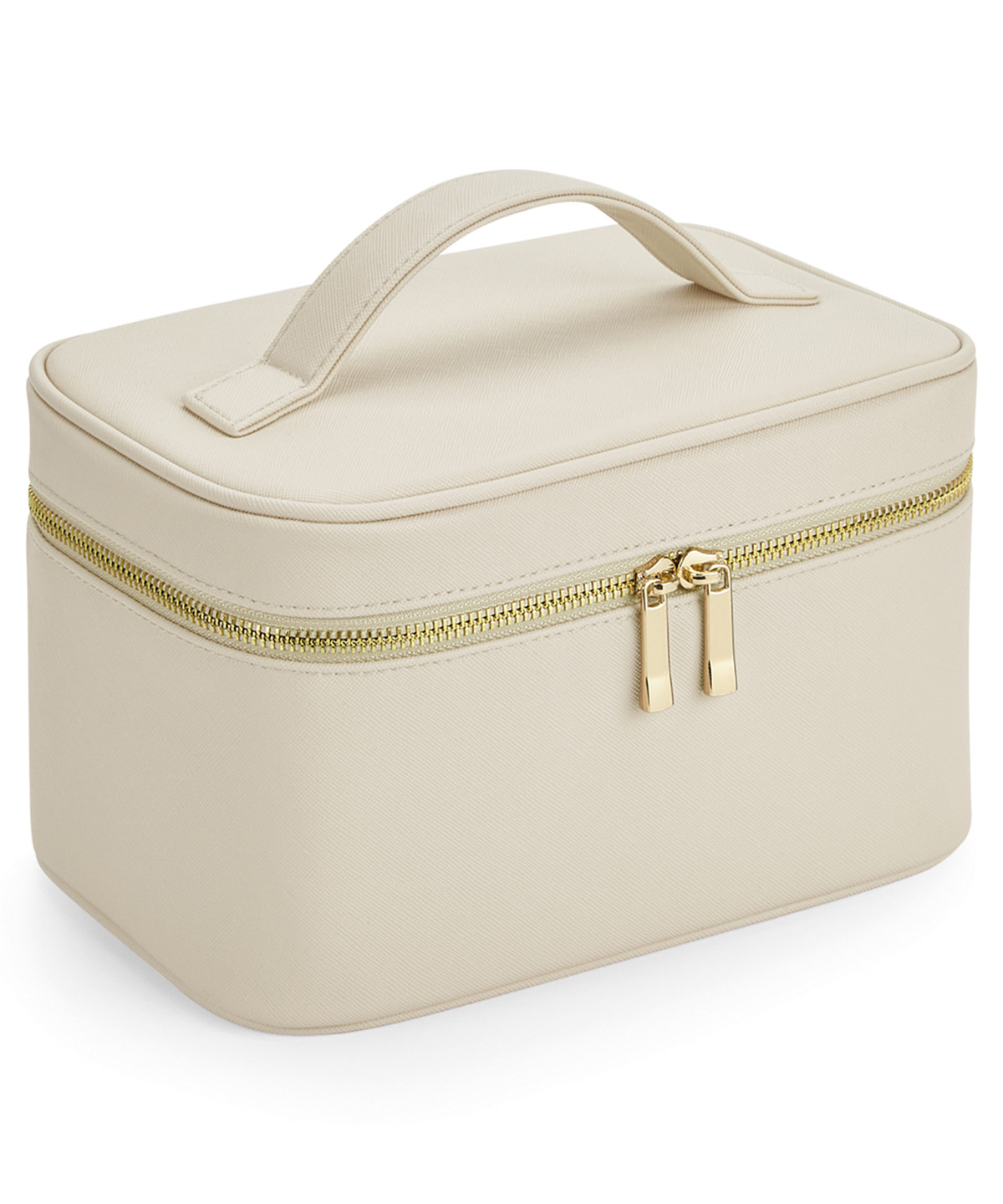 Champagne Satin Rhinestone Vanity Case