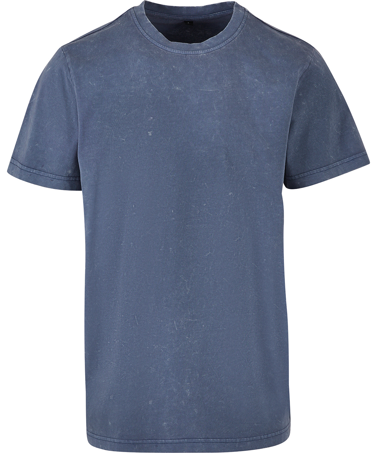 Double Take Acid Wash Round Neck Seam Detail Slit Sweatshirt main image 1