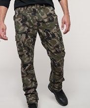 Camo cargo trousers