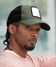 Applique patch 5-panel trucker