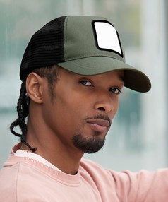 Appliqué patch 5-panel trucker