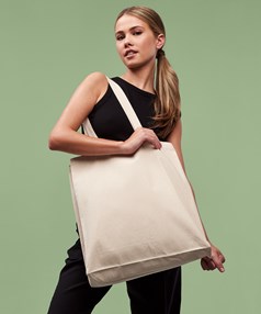 Recycled premium canvas spacious shopper