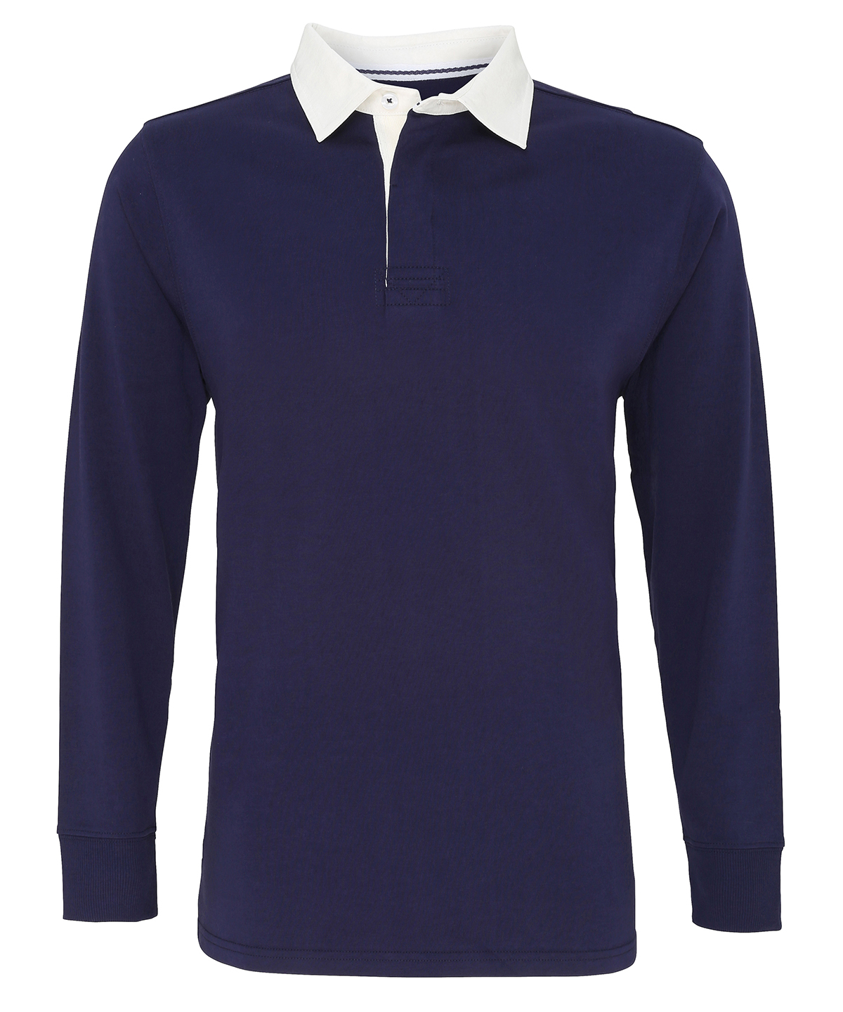 Men's classic fit long sleeved vintage rugby shirt